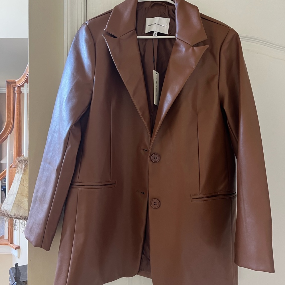 Rebecca Minkoff Sheepskin leather blazer. NWT
